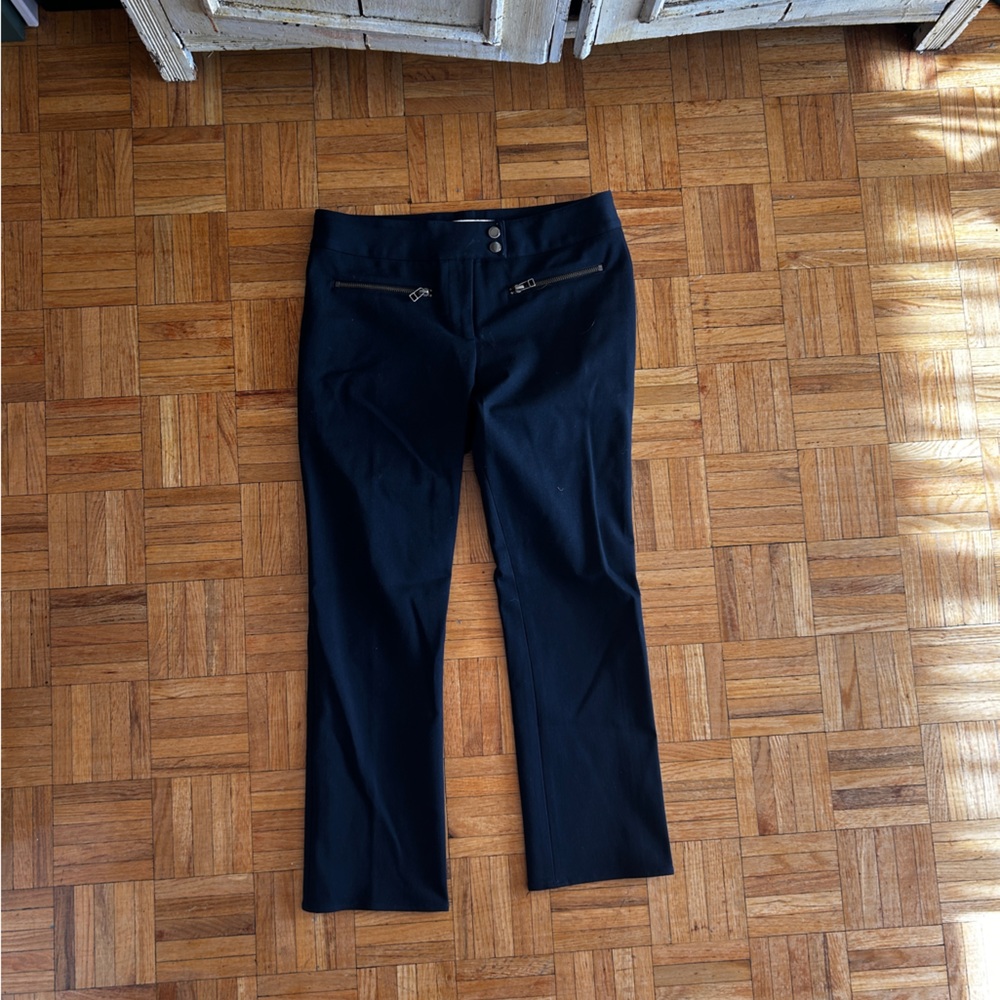 Veronica Beard Black Straight Leg Dress Pants